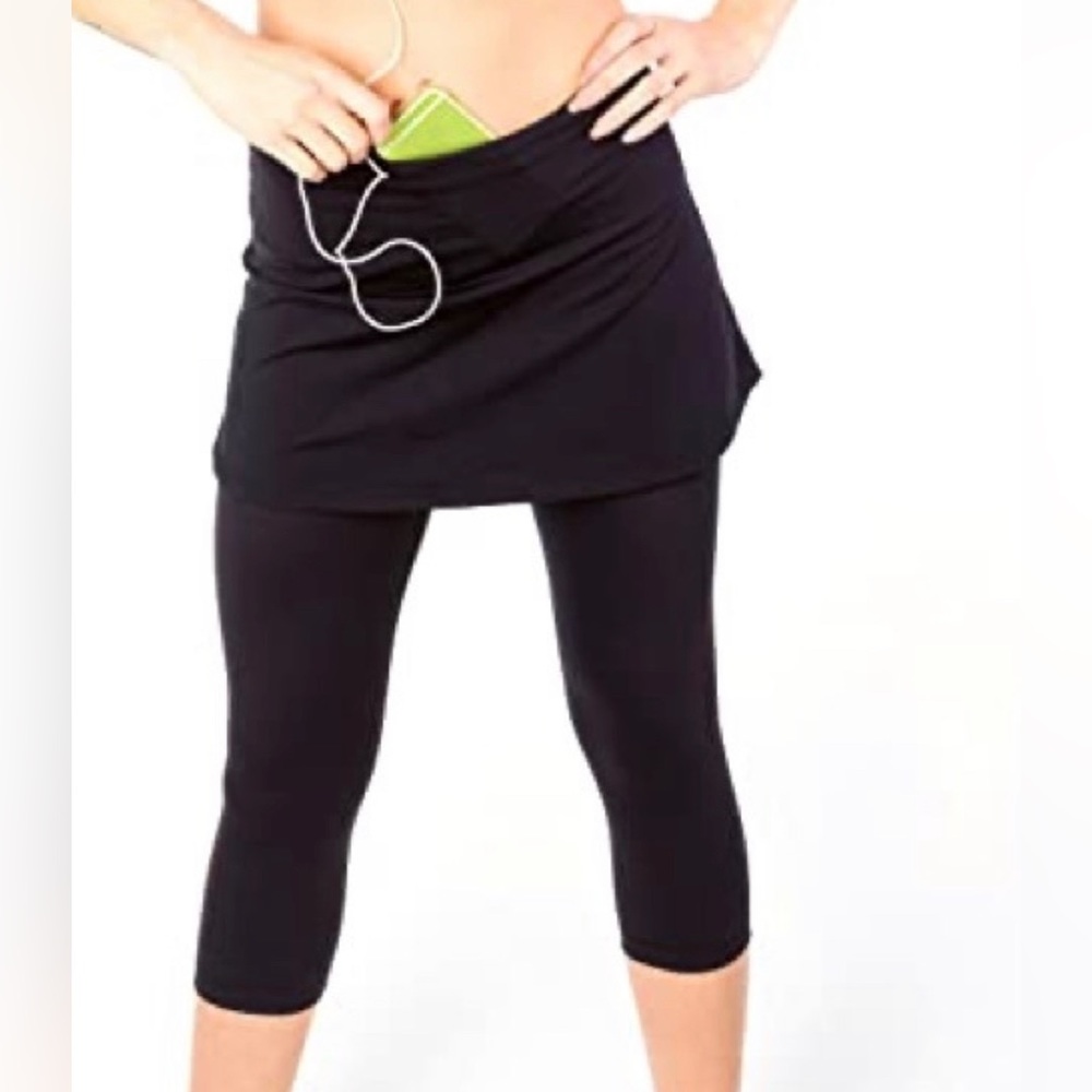 Athleta Seamless Skirts Got Legs Black Size Small Modest Skirt Leggings Combo